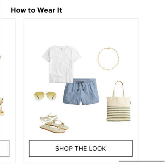 J. Crew seaside short in chambray. Size small - Picture 6 of 8